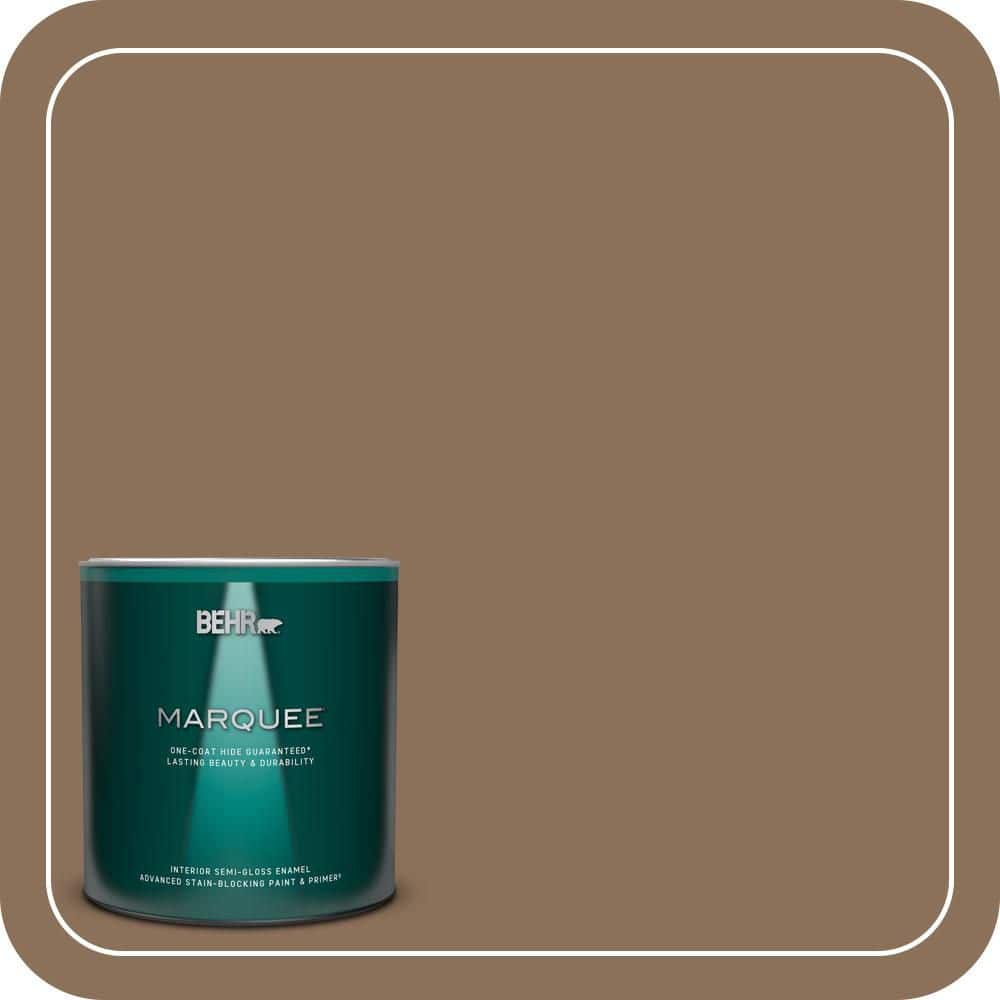 1 qt. #280F-6 Sweet Georgia Brown Semi-Gloss Enamel Interior Paint & Primer product image for price tracking