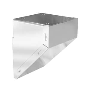 White Aluminum Deck Railing Mid/End/Stair Fascia Mount Bracket
