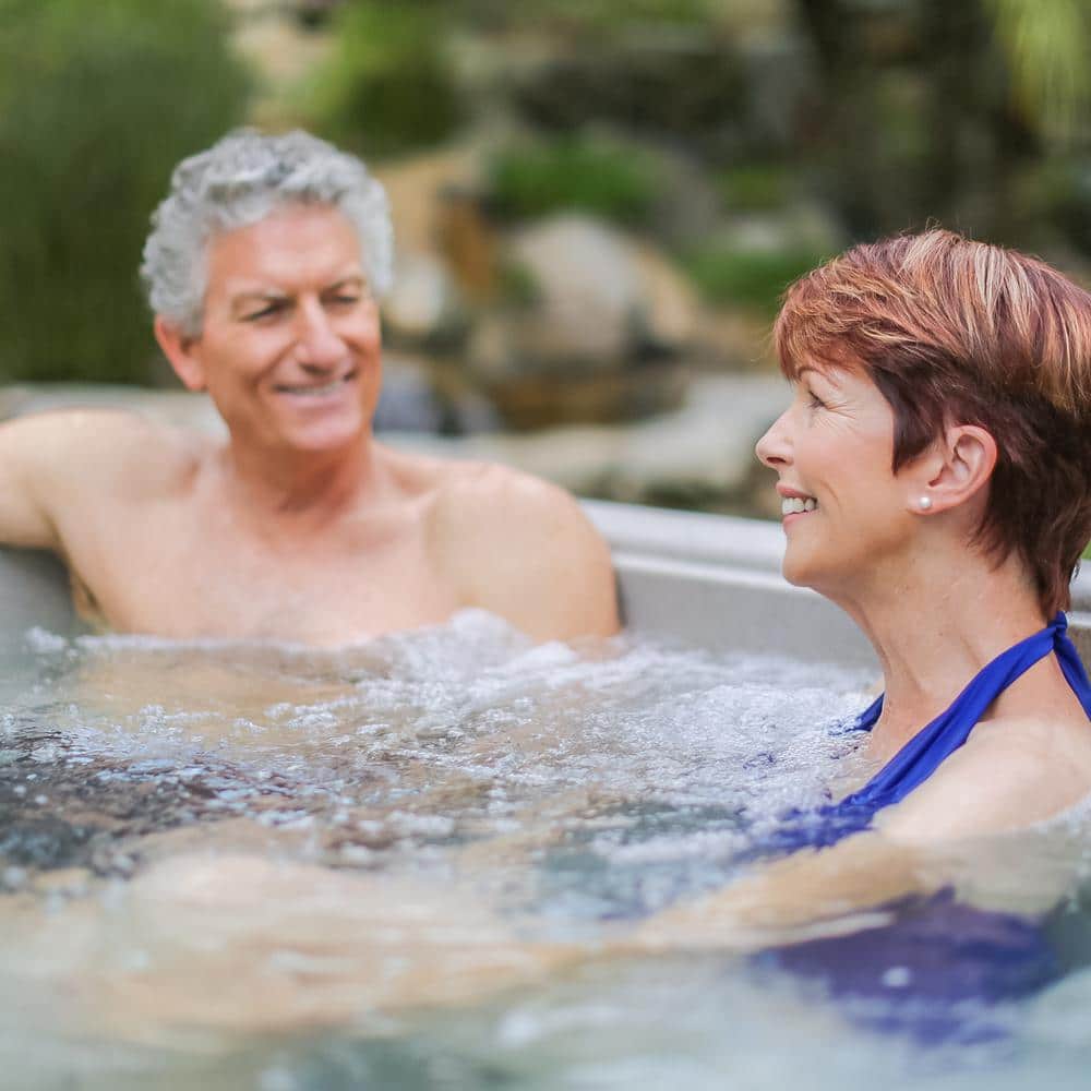 Sandstone 5-Person 28-Jet Plug and Play Spa with Ozonator