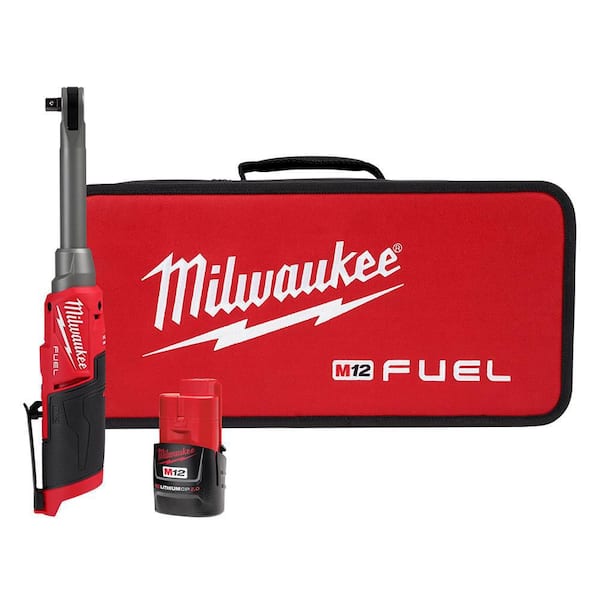 Milwaukee M12 FUEL 12V 3/8 in. Lithium-Ion Brushless Cordless Extended Reach  Ratchet (Tool-Only) 2560-20 - The Home Depot