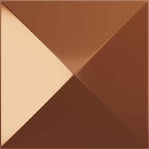11-7/8 in. W x 11-7/8 in. H Sellek EnduraWall Decorative 3D Wall Panel, Copper (12-Pack for 11.76 Sq.Ft.)
