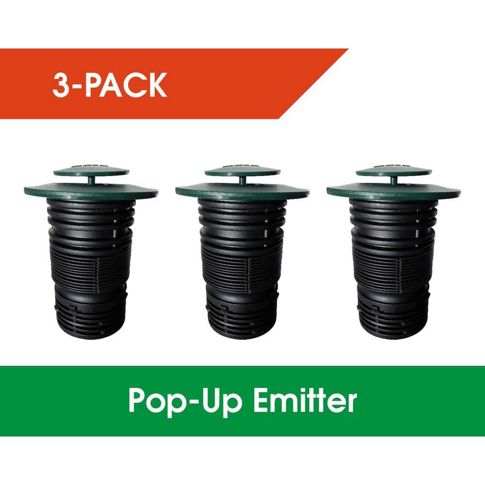 Pop-Up Drainage Emitter with Flexible Elbow for 4 in. Drain Pipes (3-Pack) price history on PriceWatchPro