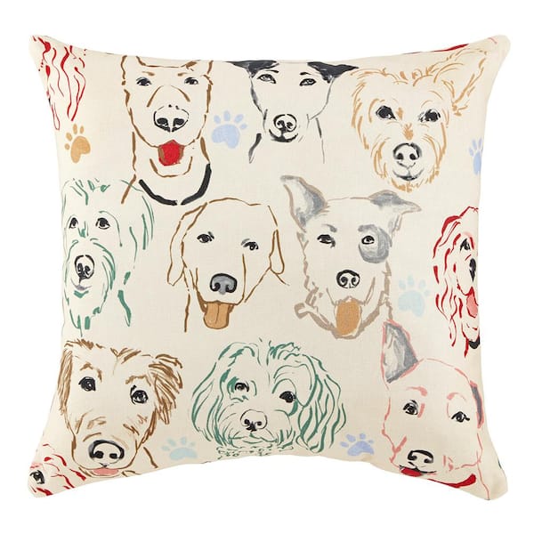 Hampton Bay Dogs Outdoor Throw Pillow