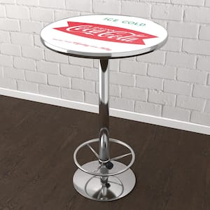 Coca-Cola Ice Cold Design Red 42 in. Bar Table