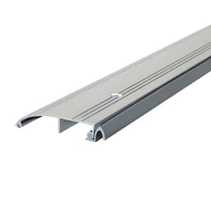 3-1/2 in. x 5/8 in. x 36 in. Silver Aluminum and Vinyl Heavy Duty Low-Profile Outswing Door Threshold