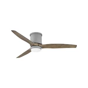 Hinkley Hover 52'' 6-Speed Indoor/Outdoor Flush Mount Ceiling Fan with Light, Graphite