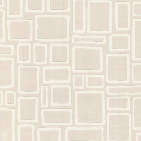 Graham & Brown Squares White Vinyl Peelable Wallpaper (Covers 56 sq. ft.)