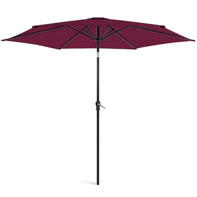 10 ft. Market Tilt Patio Umbrella in Burgundy