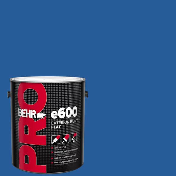 BEHR PRO 1 gal. #P510-7 Beacon Blue Flat Exterior Paint