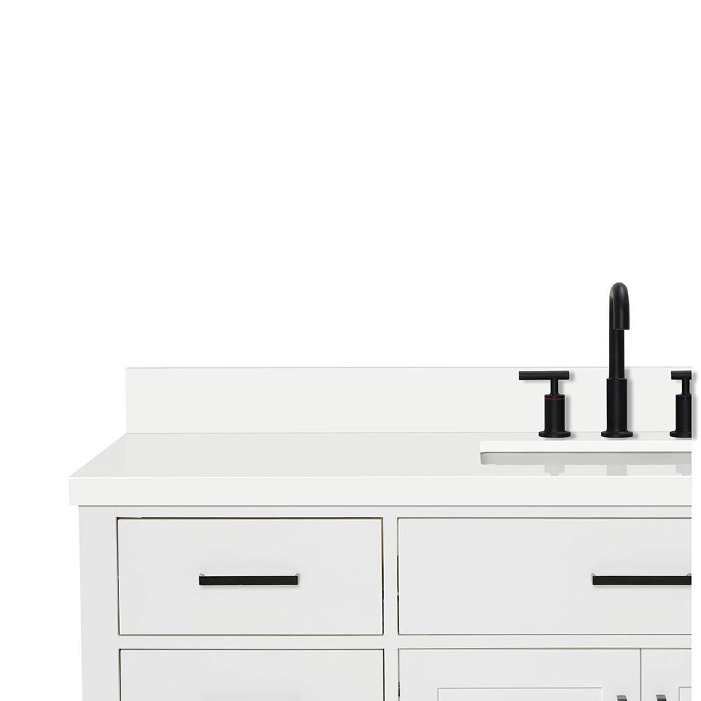Hepburn 61" White Freestanding Single Basin Vanity Set