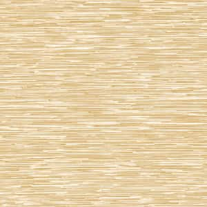 TexStyle Collection Neutral Gold Bronze Effect Horizontal Stripe Metallic Finish Non-Pasted on Non-Woven Wallpaper Roll