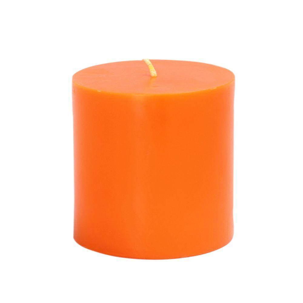 UPC 685024158816 product image for Zest Candle 3 in. x 3 in. Orange Pillar Candles Bulk (12-Case) | upcitemdb.com