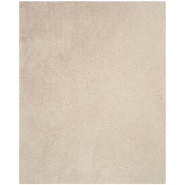 SAFAVIEH Arctic Shag Light Beige 9 ft. x 12 ft. Solid Area Rug