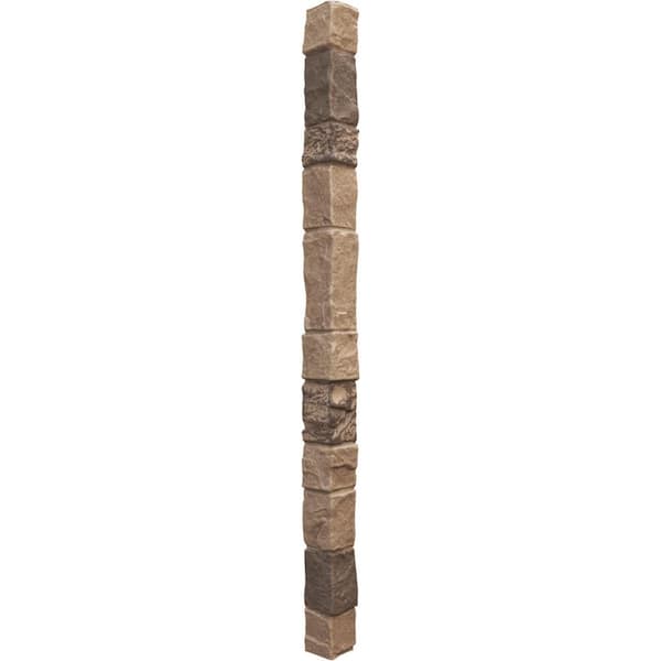 3 in. x 48 in. Universal Outside Corner for StoneWall Faux Stone Siding Panels