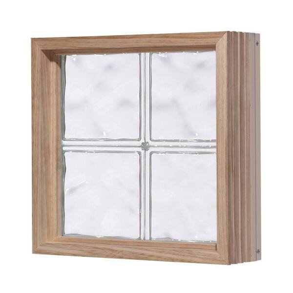Pittsburgh Corning 16 in. x 32 in. LightWise Decora Pattern Aluminum-Clad Glass Block Window