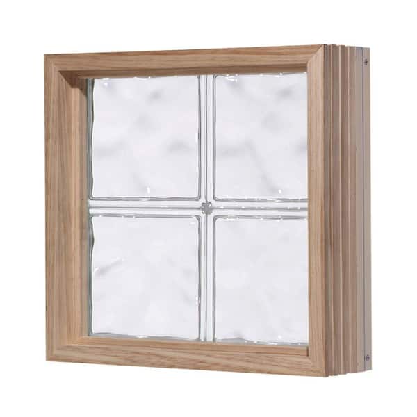 Pittsburgh Corning 32 in. x 56 in. LightWise Decora Pattern Aluminum-Clad Glass Block Window