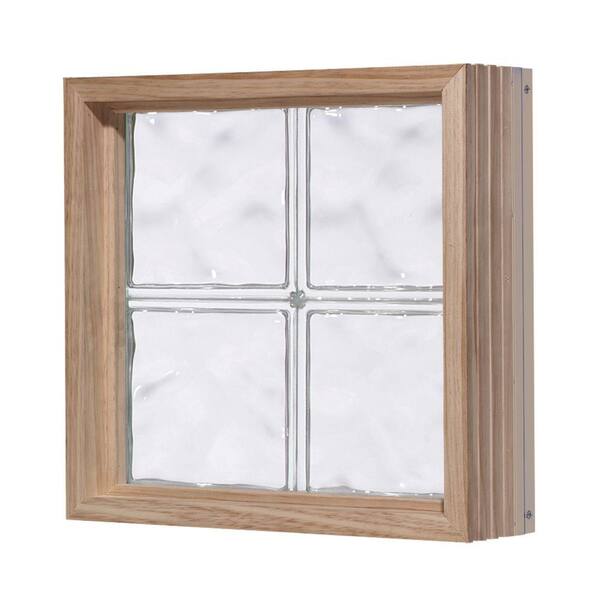 Pittsburgh Corning 32 in. x 80 in. LightWise Decora Pattern Aluminum-Clad Glass Block Window