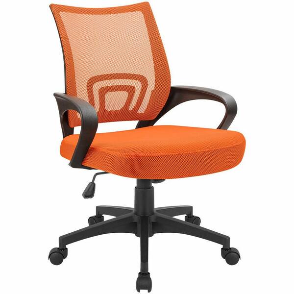 orange mesh office chair