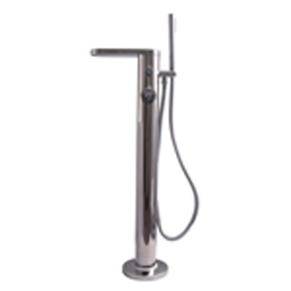 McWay Single-Handle Freestanding Tub Faucet with Hand Shower in Polished Stainless price history on PriceWatchPro