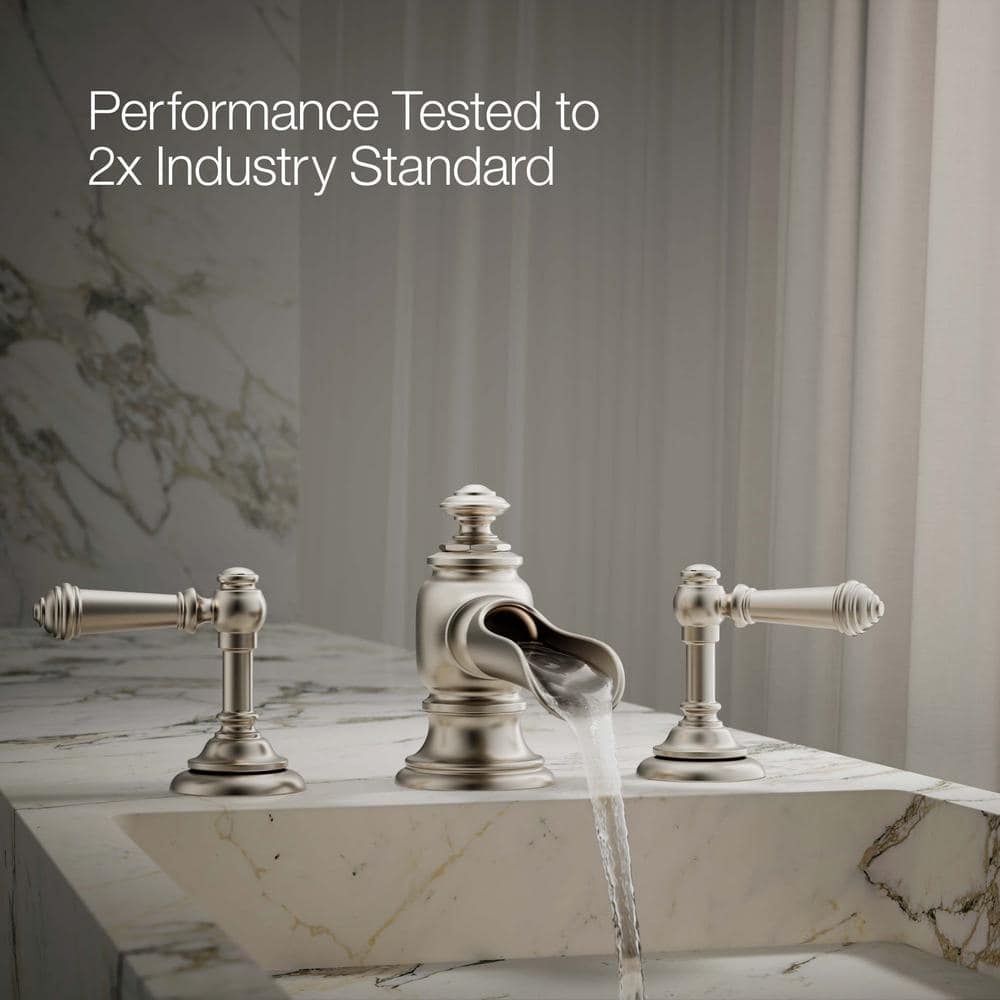 Artifacts Brushed Nickel Widespread Bathroom Faucet