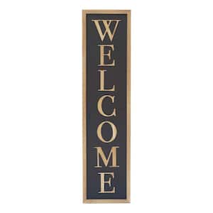 Farmhouse Vertical Welcome Porch Wood Farmed Wall Decorative Sign