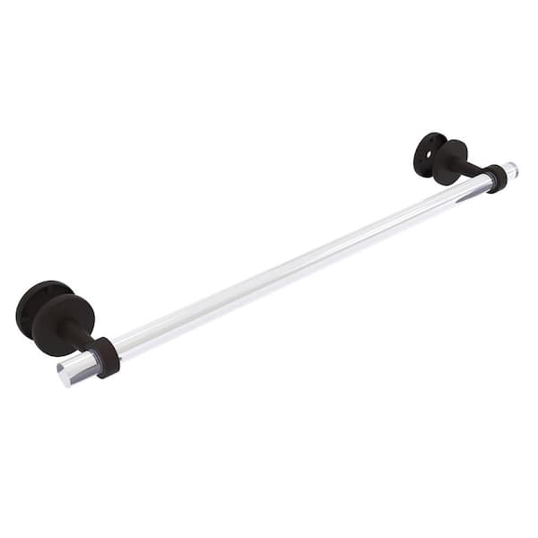 Glass Series 24 in. Towel Bar in Oil Rubbed Bronze