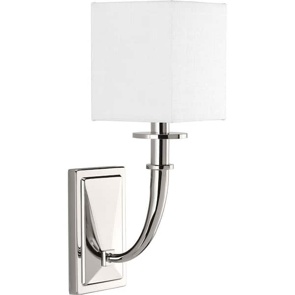 Progress Lighting Avana Collection 1-Light Polished Nickel Wall Sconce