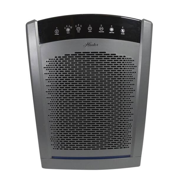 Hunter HP850UV-GR Large UVC Multi-Room Console Air Purifier in Graphite - 3