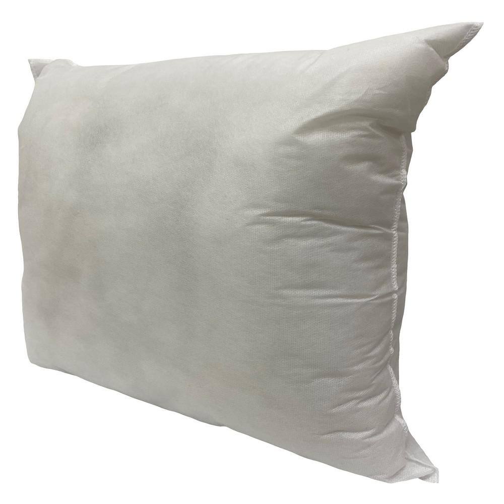 Silver Square Polyester Throw Pillow Insert 24 x 24