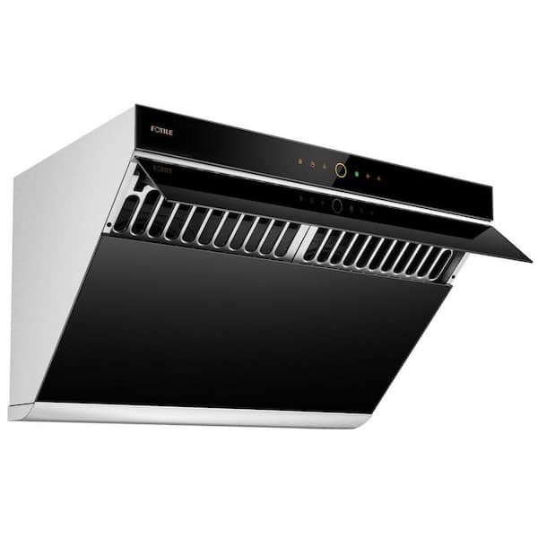 FOTILE Slant Vent Series 30 in. 850 CFM Under Cabinet or Wall Mount Range  Hood with Touchscreen in Black JQG7501.E - The Home Depot