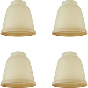 2-1/8 in. Fitter x Dia 4-5/8 in. x 4-5/8 in. H, 4PK - Lighting Accessory - Replacement Glass - Amber