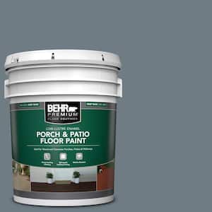 5 gal. #N490-5 Charcoal Blue Low-Lustre Enamel Interior/Exterior Porch and Patio Floor Paint