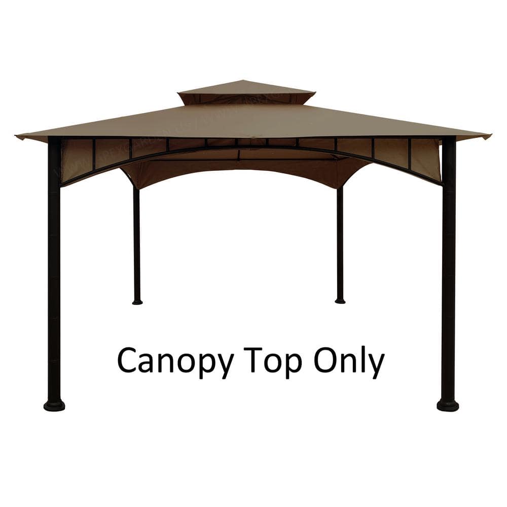 Tan Polyester Replacement Canopy Top for 10' x 10' Gazebo