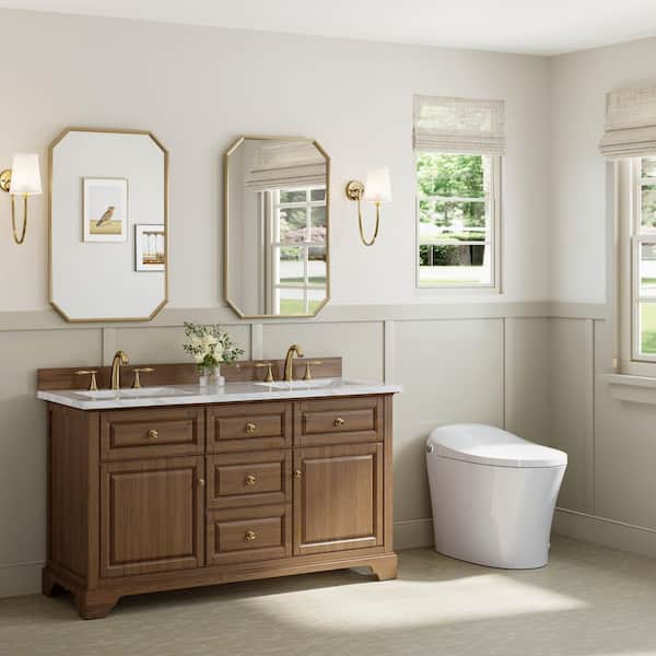 1-piece 1/1.27 GPF Dual Flush Elongated Toilet in White, Seat Included