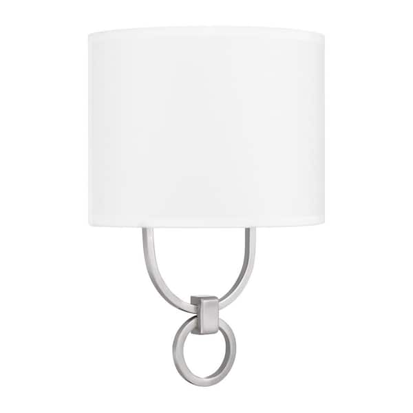 ASHLEY HARBOUR COLLECTION Thorin 1-Light Brushed Nickel Wall Sconce