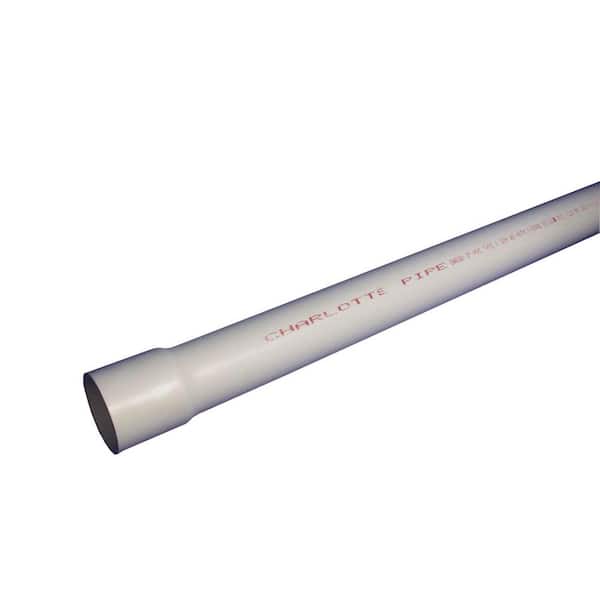Charlotte Pipe 1 in. x 10 ft. PVC Sch 40 Belled End Pipe