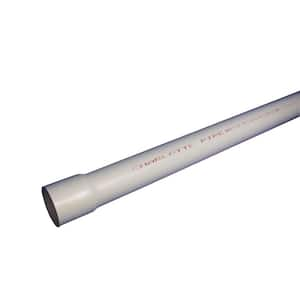 Charlotte Pipe 1/2 x 10 ft. PVC Sch 40 Belled End Pipe PVC04005B0600 ...