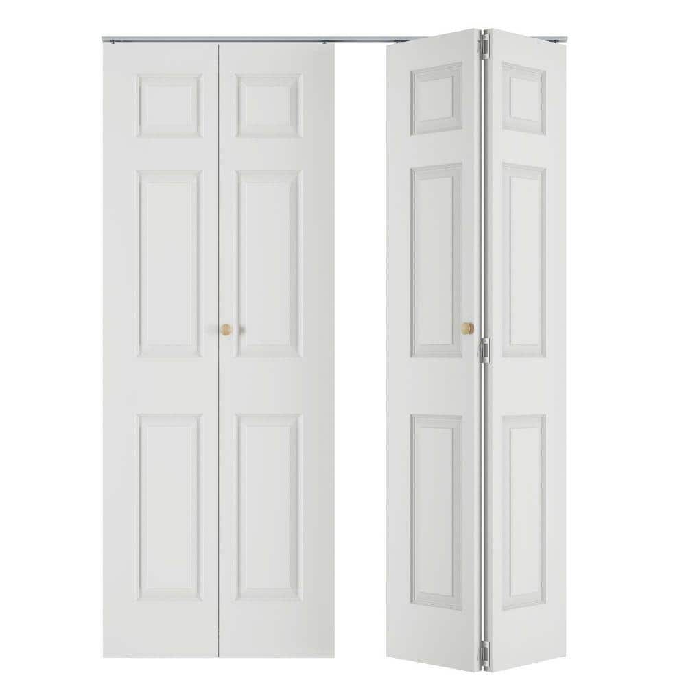 SOCBAZZAR 60 in. x 78.4 in. 3-Panel Hollow Core White Primed