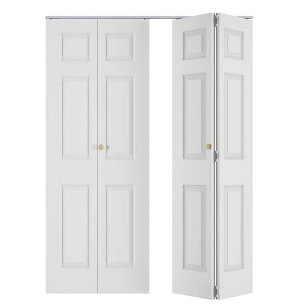 SOCBAZZAR 60 in. x 78.4 in. 3-Panel Hollow Core White Primed