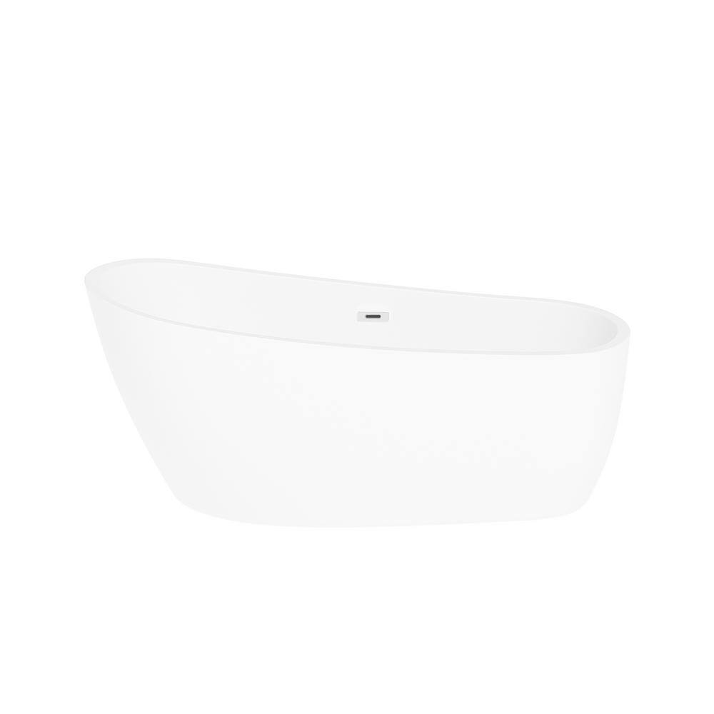Satico 63 in. Contemporary Design Acrylic Soaking SPA Tub NonWhirlpool