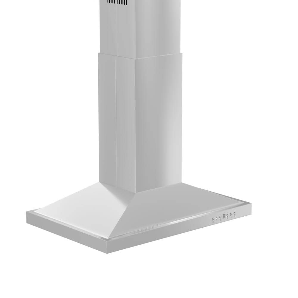 30-Inch Stainless Steel Convertible Island Range Hood