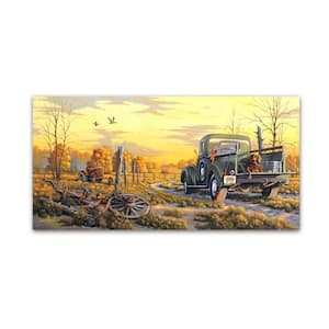 10 in. x 19 in. First Glimpse by Geno Peoples Floater Frame Country Wall Art