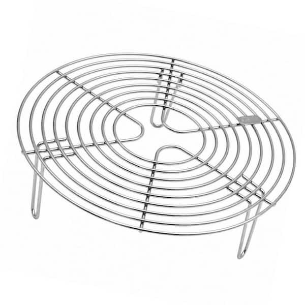 9.5 in. Round Wire Steamer Rack, Stainless Steel Cooling Rack, Pot Trivet, Cooking Rack for Baking