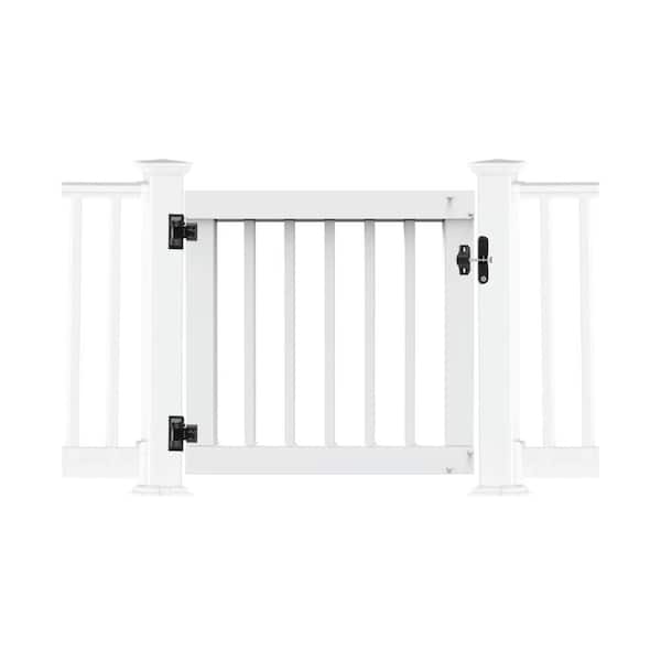 Standard Width White Gate Kit - 36 in. H