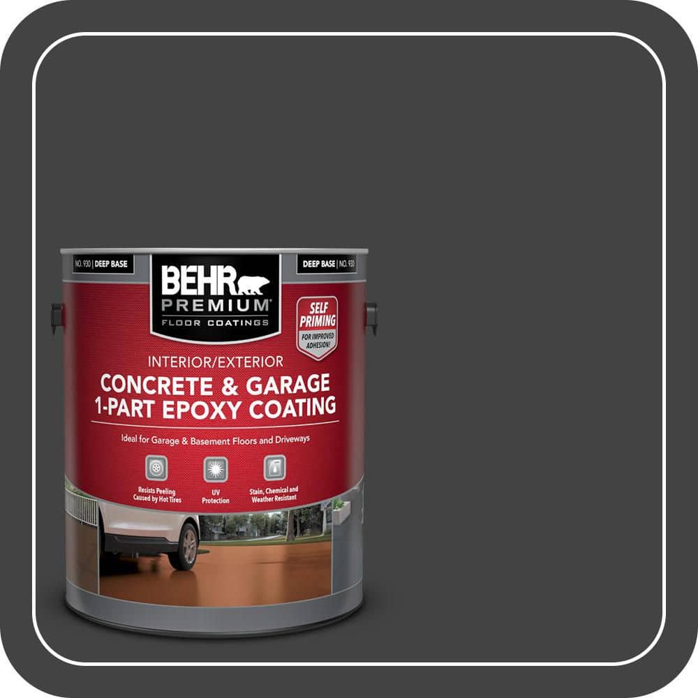 1 gal. #S-H-790 Black Suede Self-Priming 1-Part Epoxy Satin Interior/Exterior Concrete and Garage Floor Paint price history on PriceWatchPro