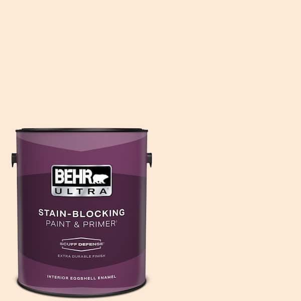 BEHR ULTRA 1 gal. #270A-1 Peach Fade Extra Durable Eggshell Enamel Interior Paint & Primer