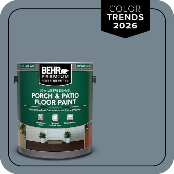 1 gal. #N480-5 Adirondack Blue Low-Lustre Enamel Interior/Exterior Porch and Patio Floor Paint