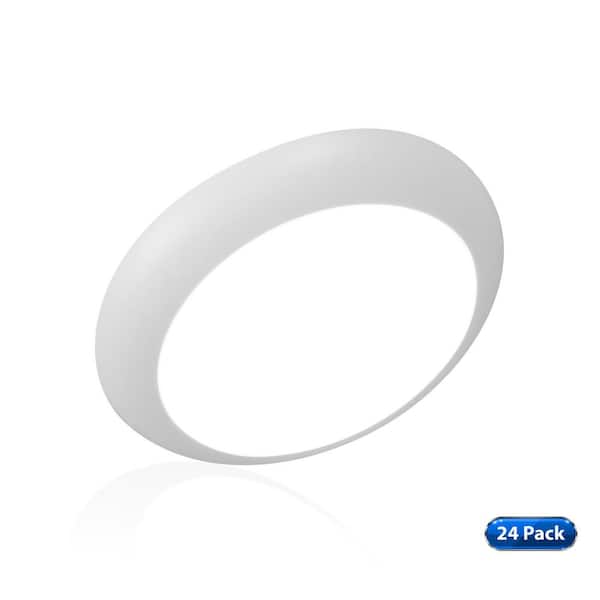 NICOR RSD 6 in. White Integrated LED Flush Mount Downlight, 2700K (24-Pack)