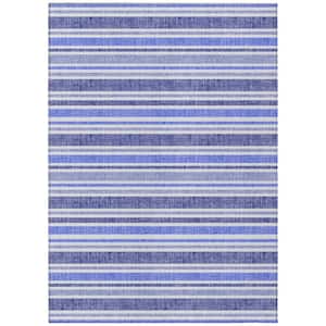 Chantille ACN531 Blue 2 ft. 6 in. x 3 ft. 10 in. Machine Washable Indoor/Outdoor Geometric Area Rug