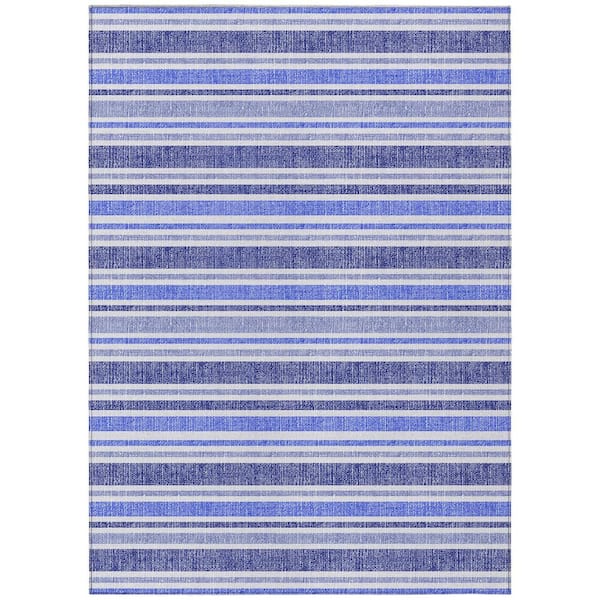 Addison Rugs Chantille ACN531 Blue 8 ft. x 10 ft. Machine Washable Indoor/Outdoor Geometric Area Rug
